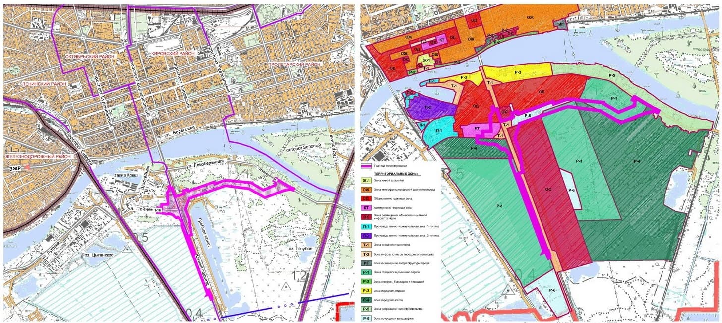 Проект полосы отвода и проект планировки территории